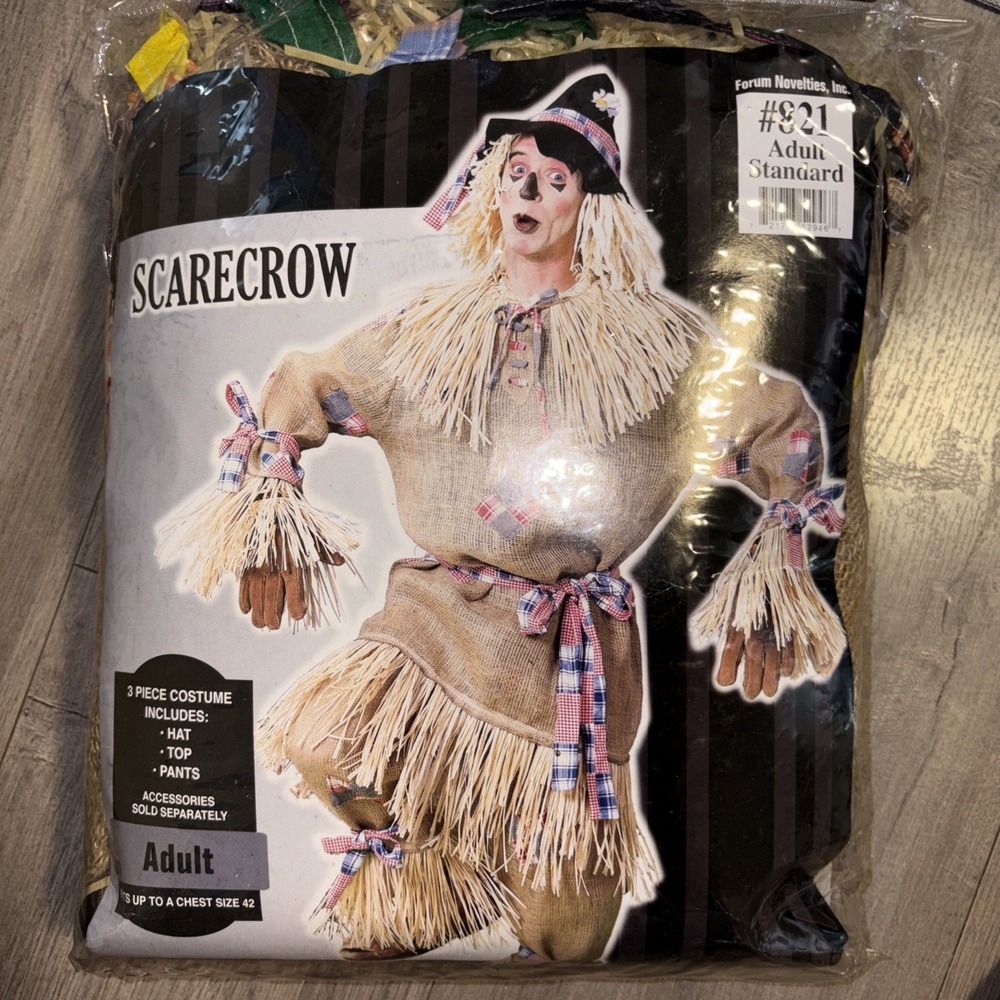 Deluxe Scarecrow Costume Outfit Adult Standard Forum Novelties Wizard of Oz